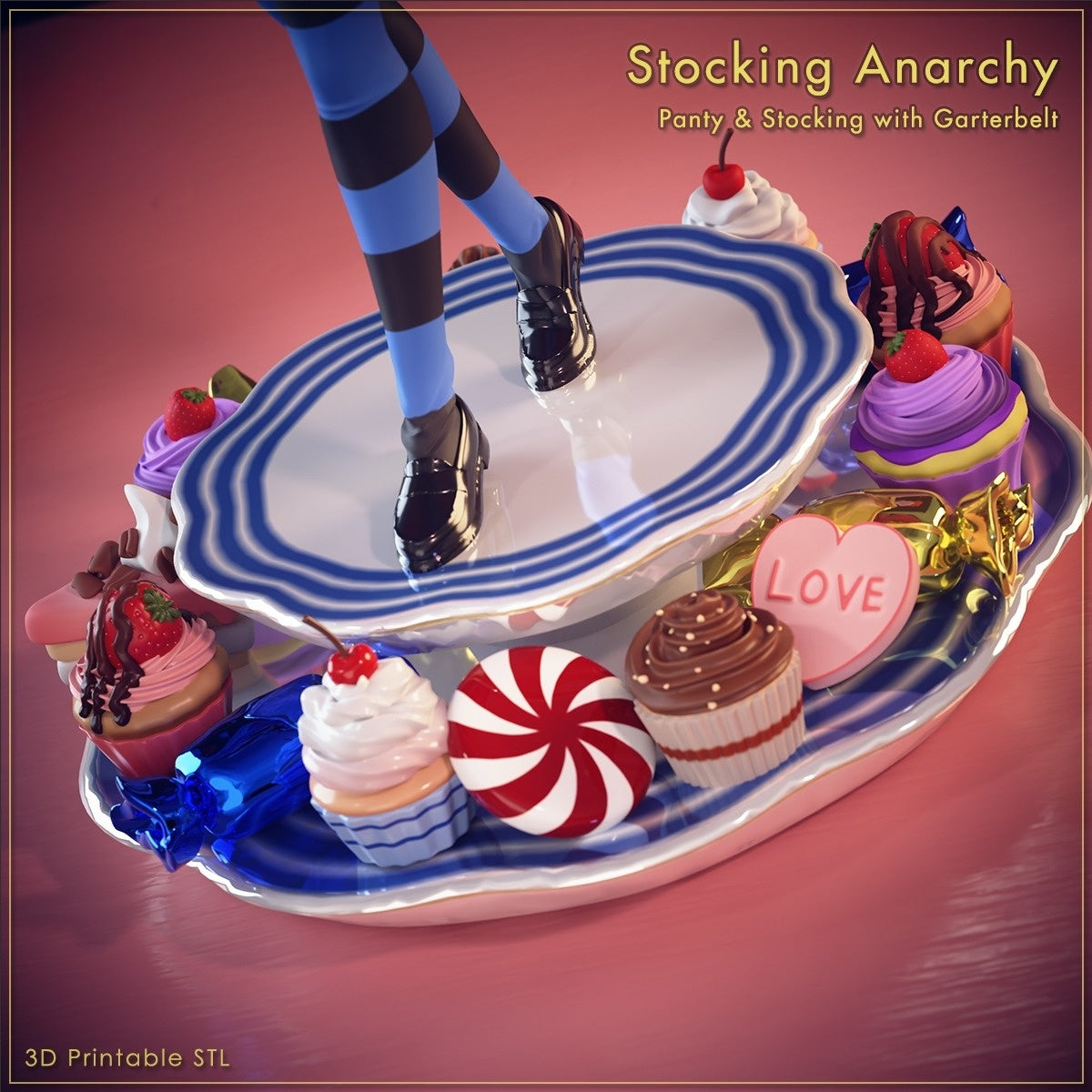 3579 Stocking Anarchy - Panty & Stocking - STL 3D Print Files