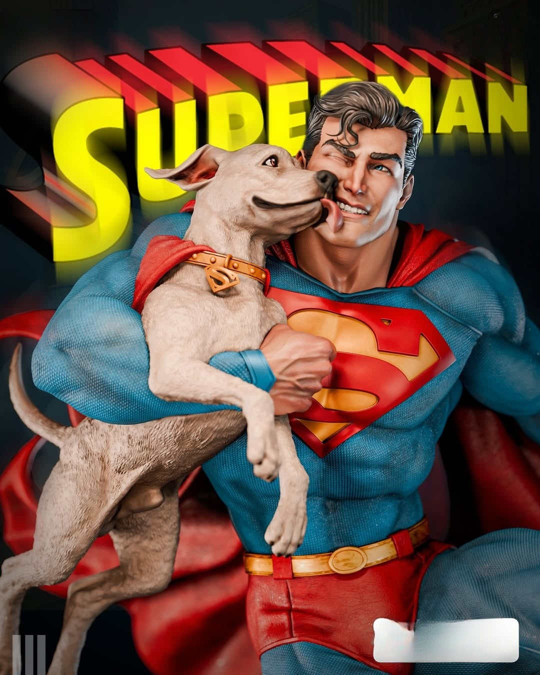 4163 Superman And Krypto - STL 3D Print Files