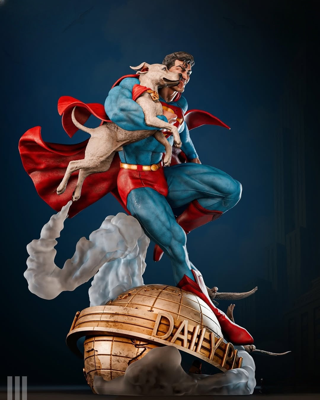 4163 Superman And Krypto - STL 3D Print Files