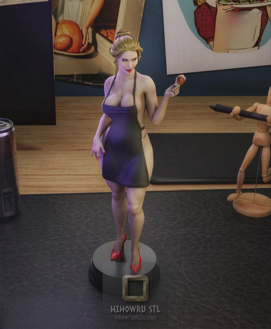 5055 Sexy Maid - STL 3D Print Files