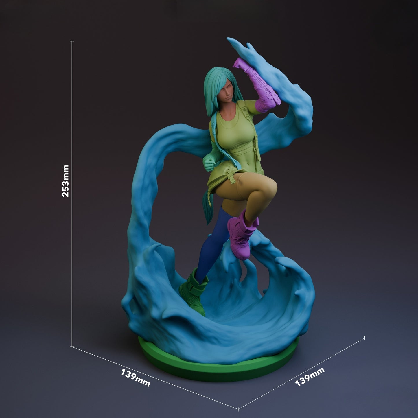 3578 Tifa Lockhart - Final Fantasy - STL 3D Print Files
