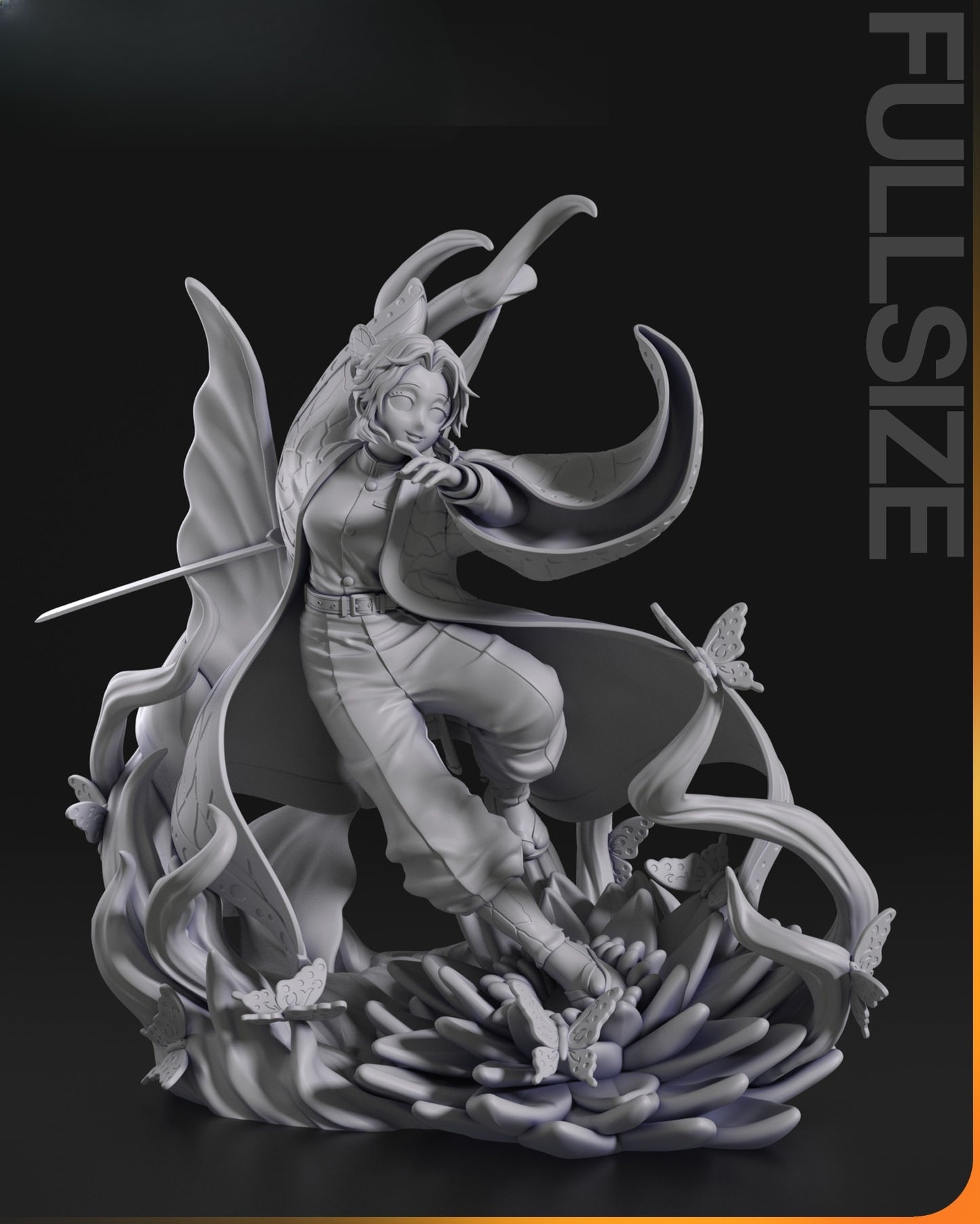 3986 Shinobu Kocho - Kimetsu no Yaiba - STL 3D Print Files