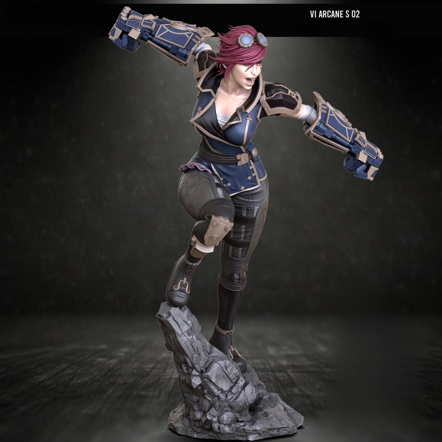 3457 Vi Arcane - League of Legends - STL - 3d Print Files