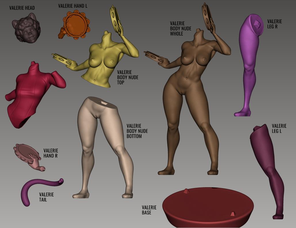 2330 Josie and the Pussy Cats NSFW - STL 3D Print Files