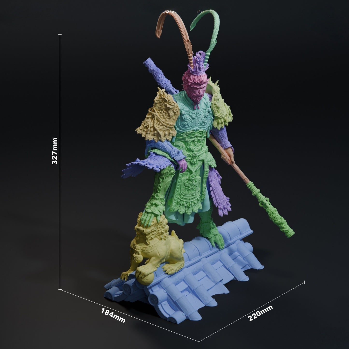 3291 Black Myth Wukong - Destined One - STL 3D Print Files