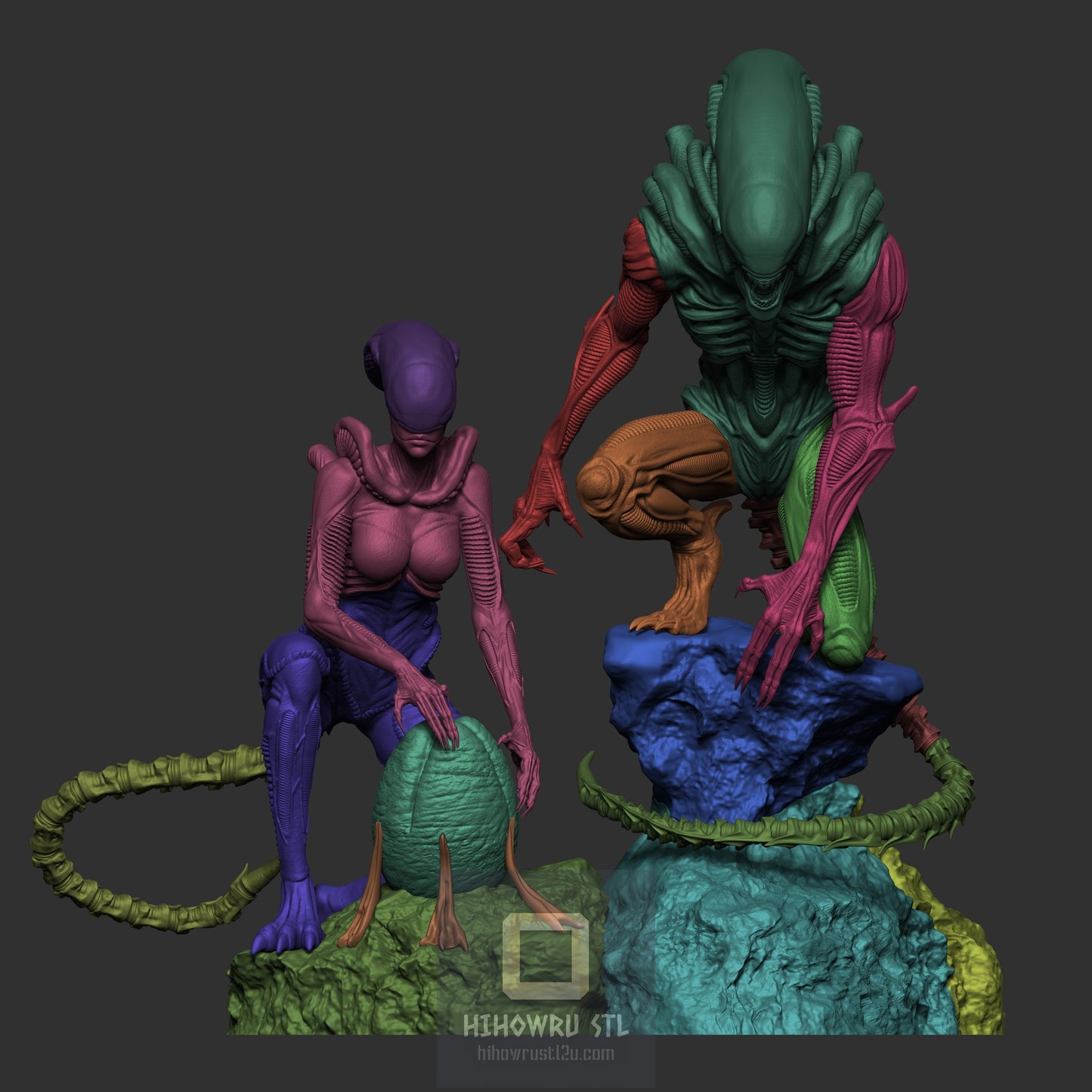 4525 Xenomorph - Alien - STL 3D Print Files