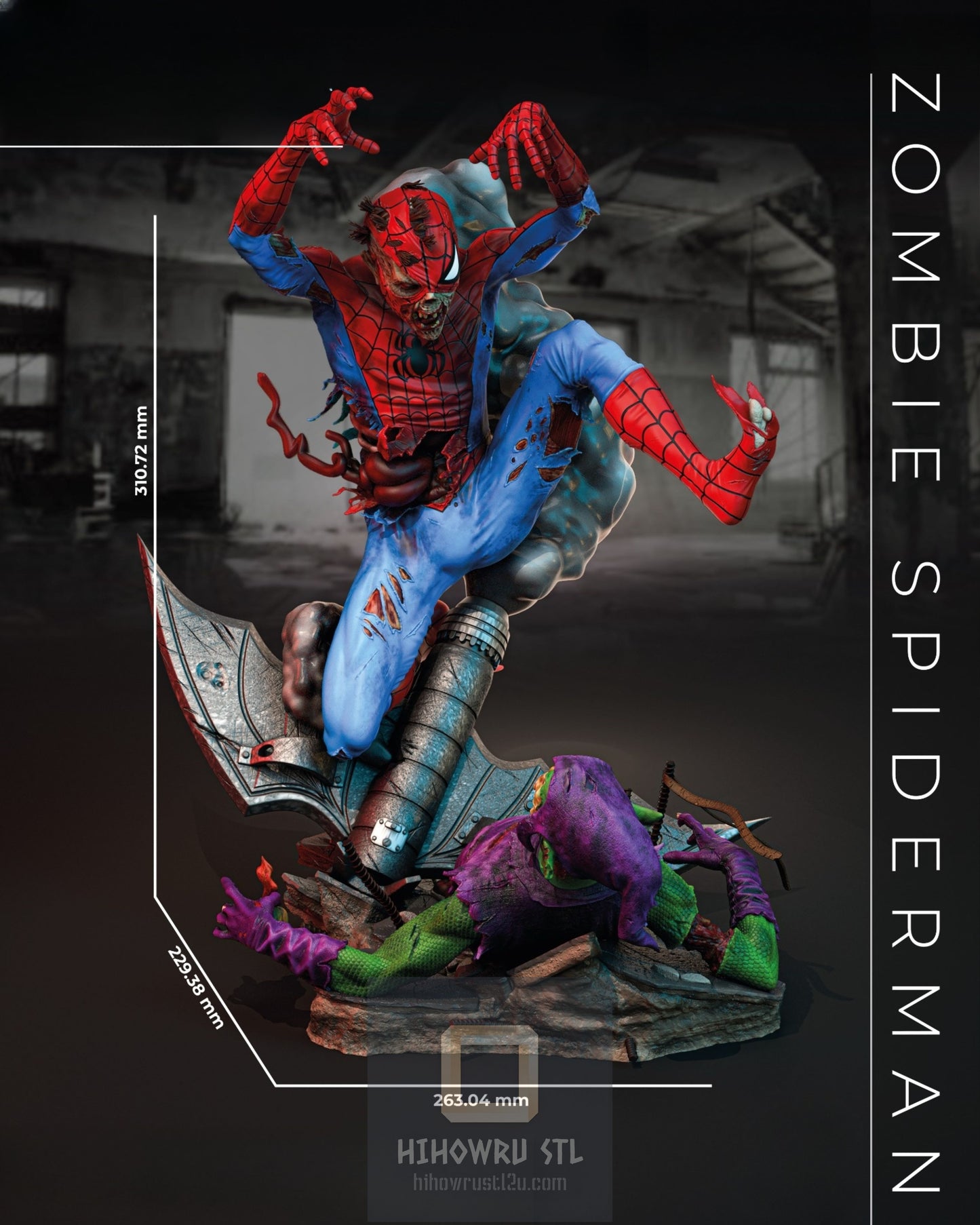 4411 Zombie Spider-Man - Marvel Comics - STL 3D Print Files