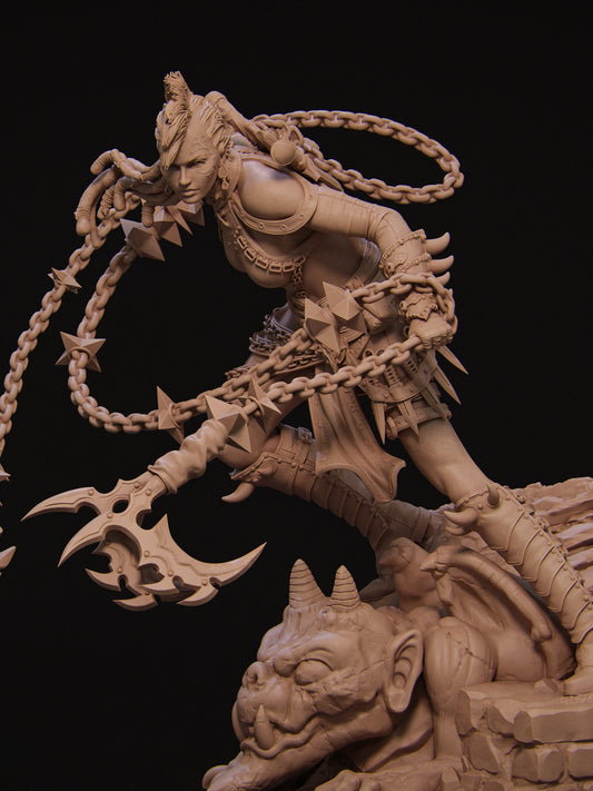 4107 Zestari - Shadow Elf Warrior - STL 3D Print Files