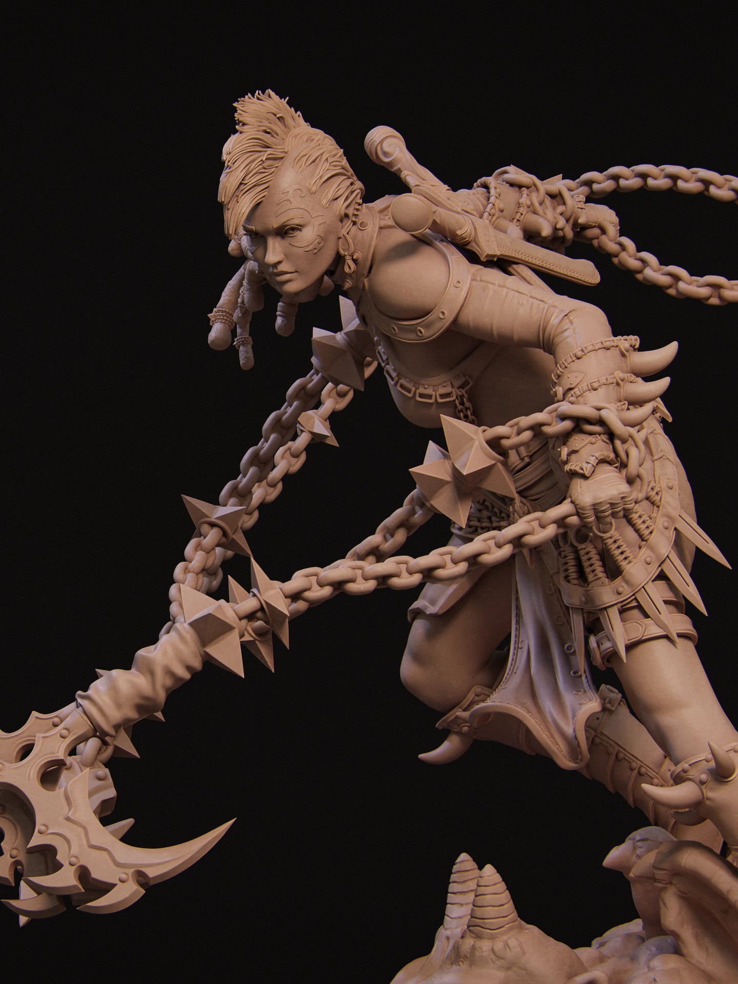 4107 Zestari - Shadow Elf Warrior - STL 3D Print Files