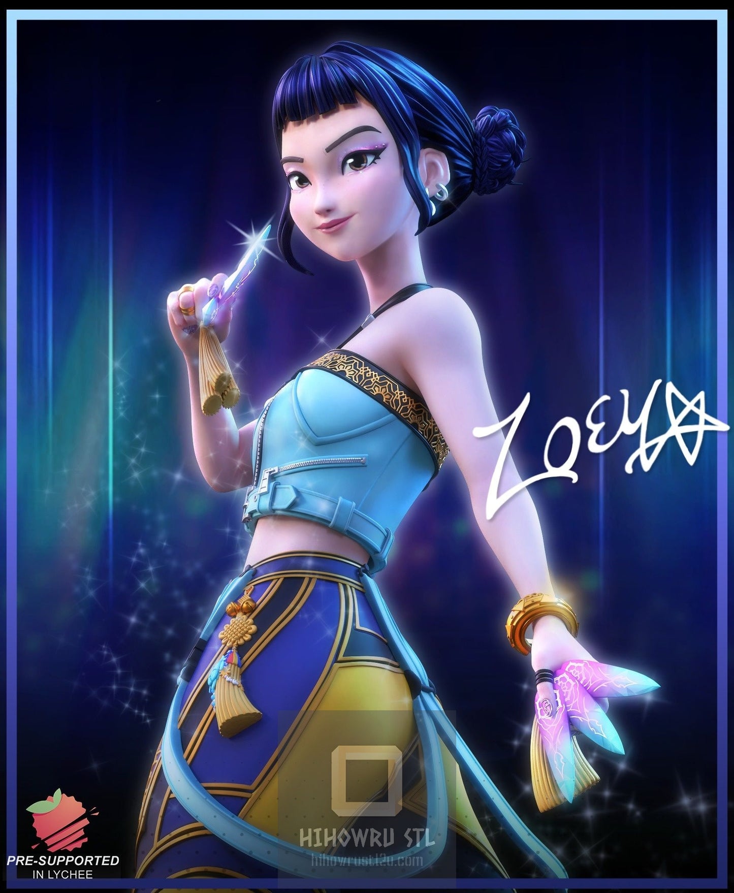 4367 Zoey - KPop Demon Hunters - STL 3D Print Files