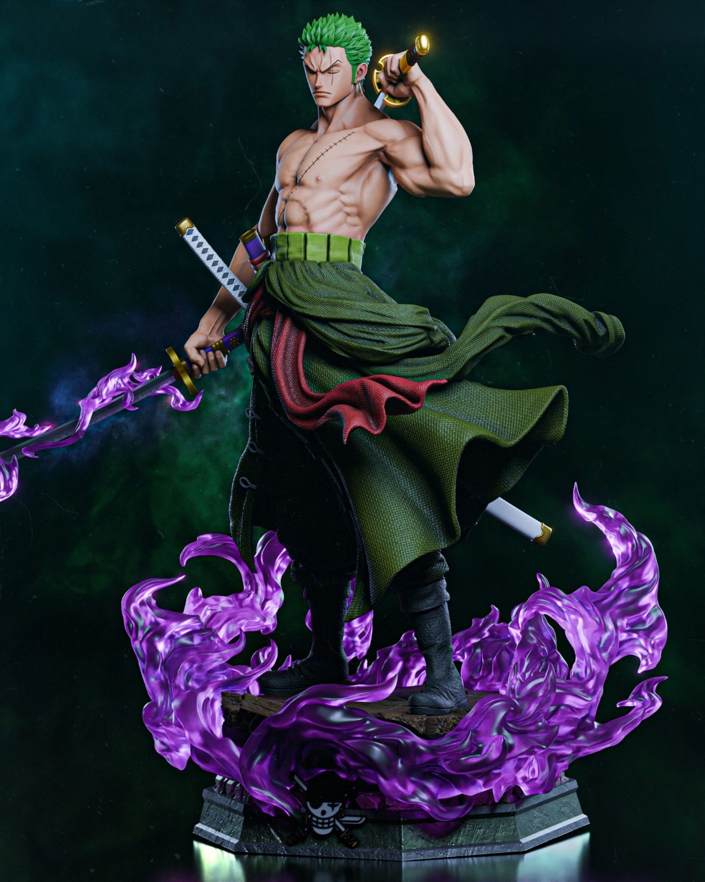4202 Roronoa Zoro - One Piece - STL 3D Print Files