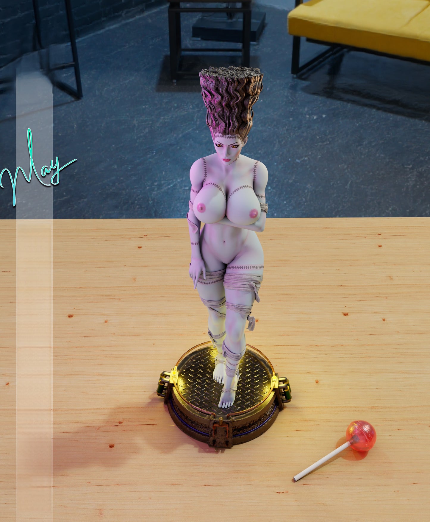 2415 Bride of Frankenstein NSFW - STL 3D Print Files