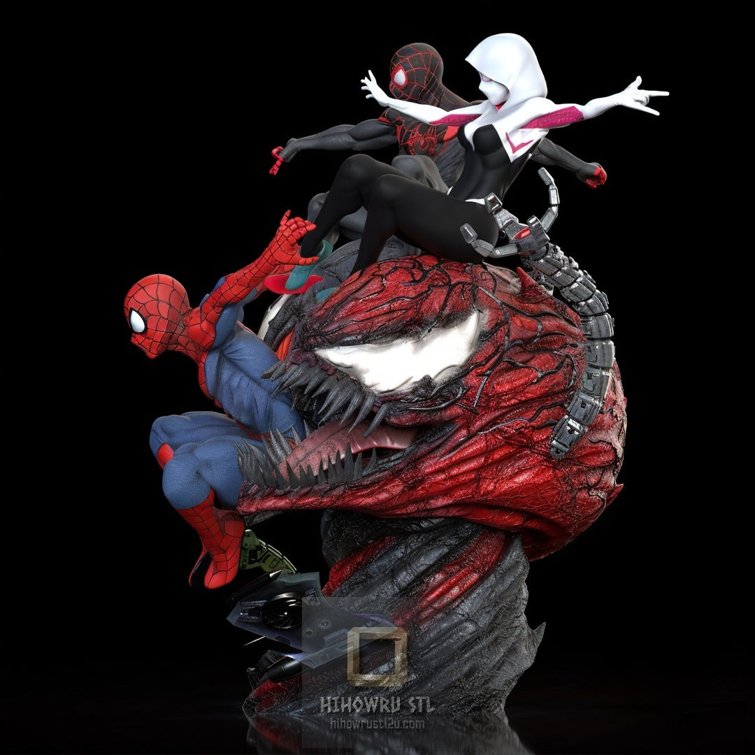 5492 Spider-Man DIORAMA - Spider-Verse - STL 3D Print Files