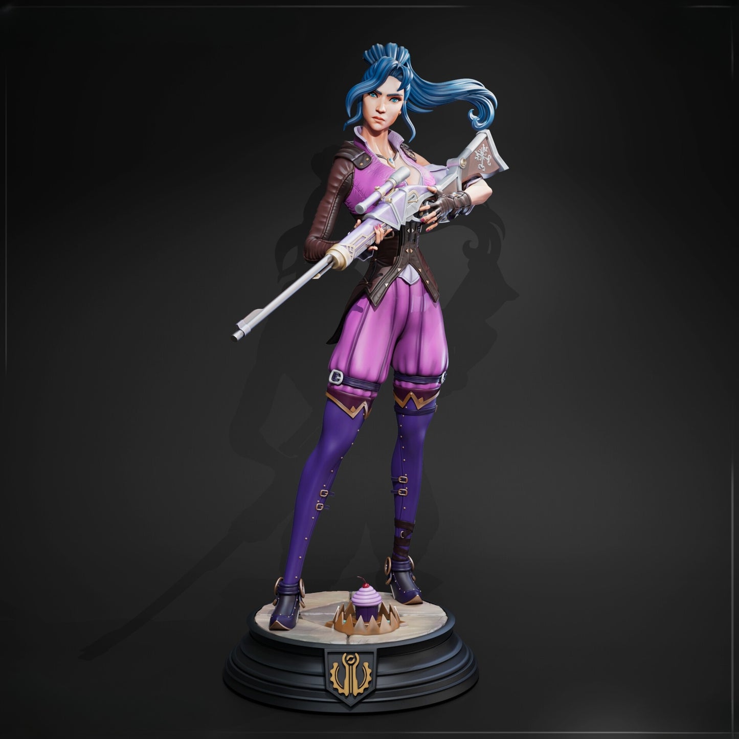3439 Caitlyn Arcane - League of Legends - STL 3D Print Files