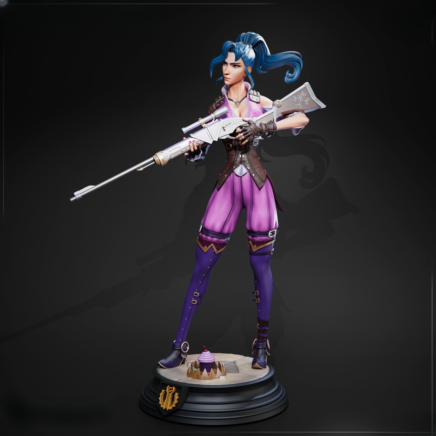 3439 Caitlyn Arcane - League of Legends - STL 3D Print Files