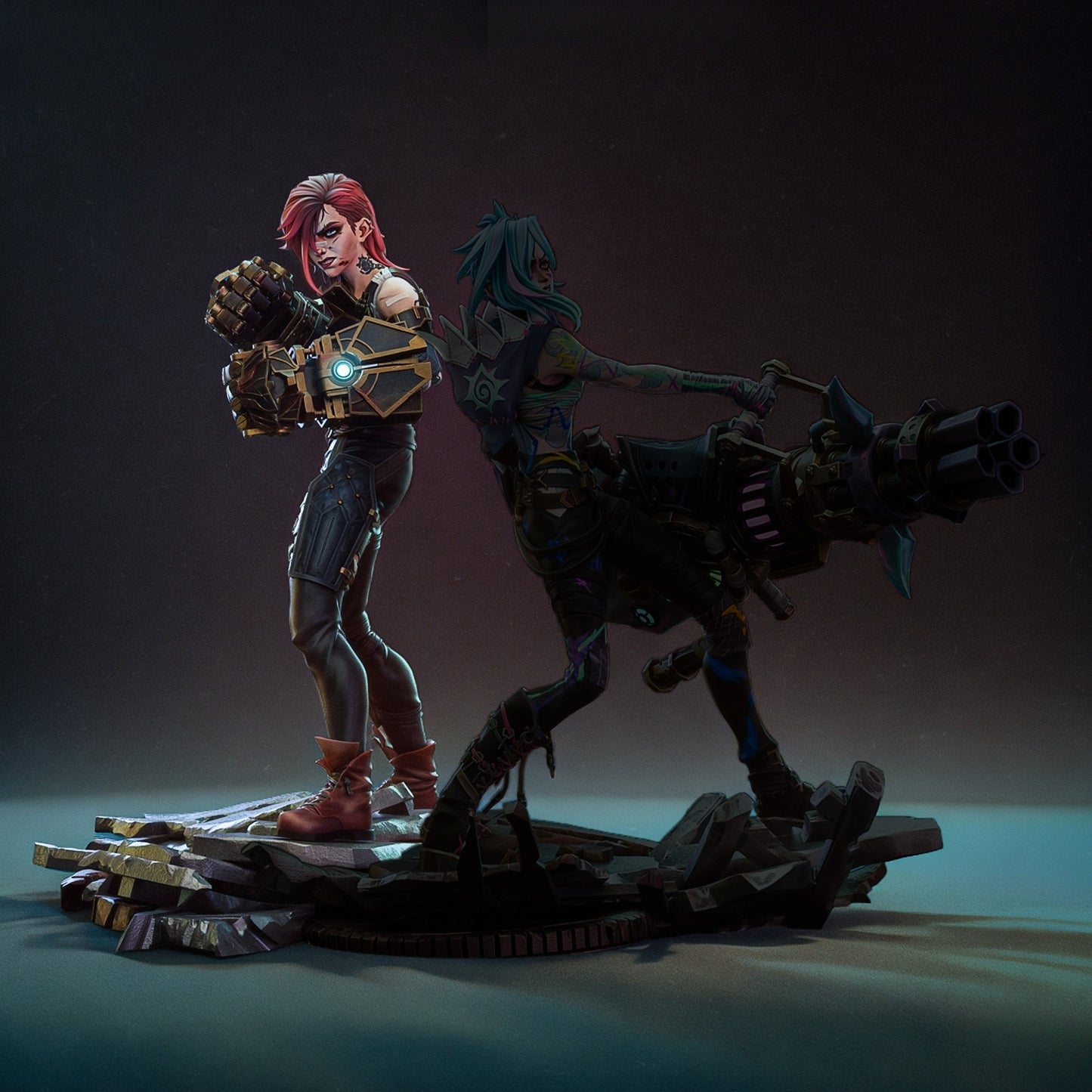 3495 Vi Arcane - League of Legends - STL - 3d Print Files