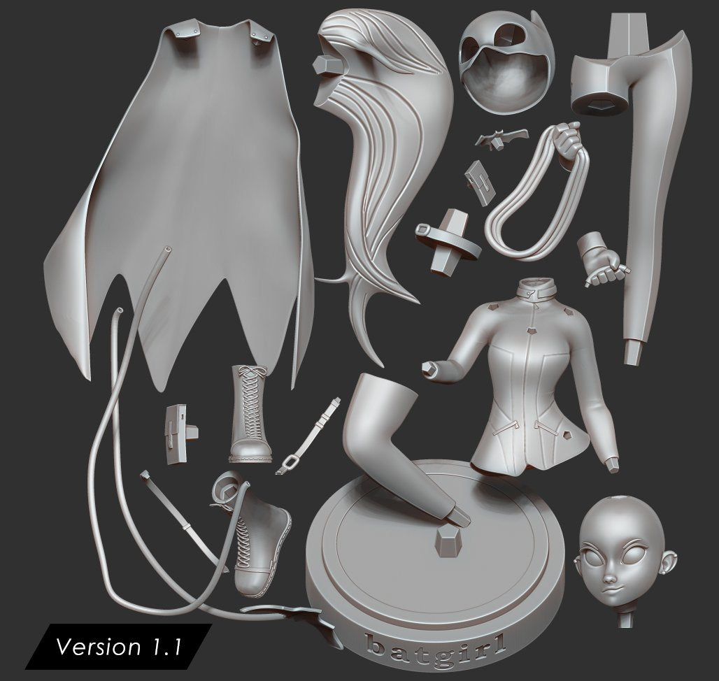 3024 Batgirl - DC Comics - STL 3D Print Files