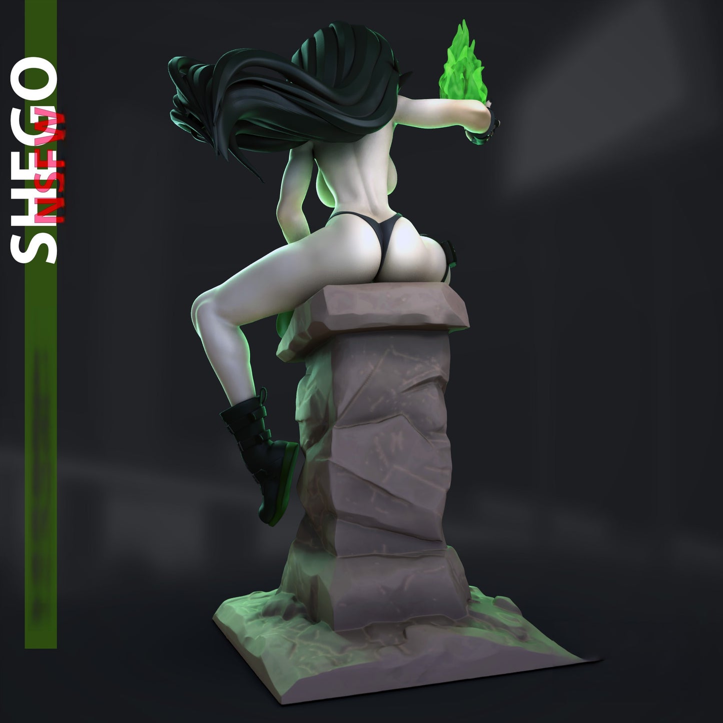 1235 Shego NSFW - Kim Possible - STL 3D Print Files