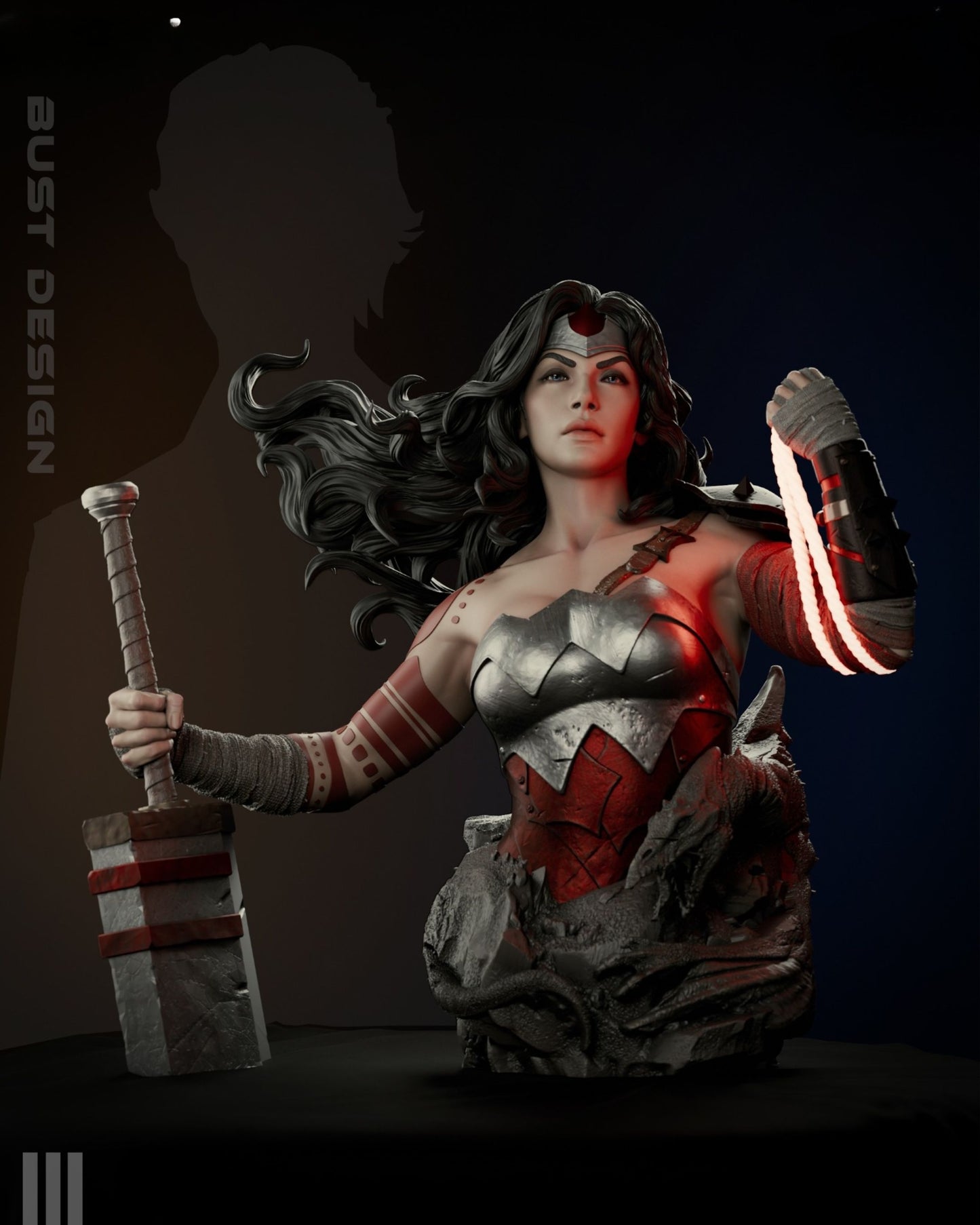 3840 Wonder Woman - DC Comics - STL 3D Print Files