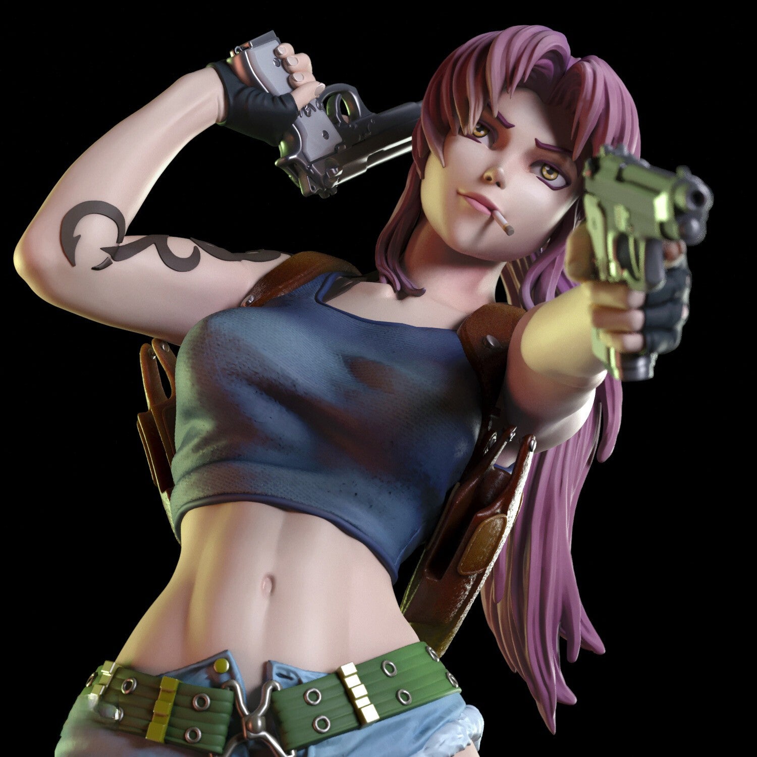 1755 Revy NSFW - Black Lagoon - STL 3D Print Files – My Stl