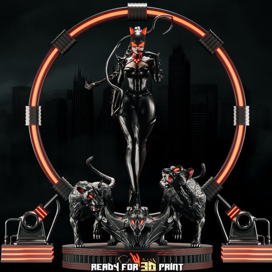 4000 Catwoman Vampire Hunter NSFW - STL 3D Print Files