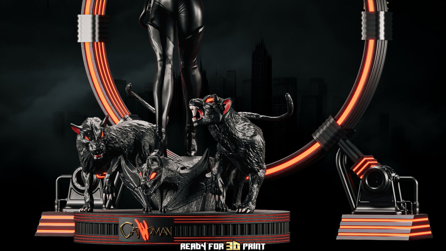 4000 Catwoman Vampire Hunter NSFW - STL 3D Print Files