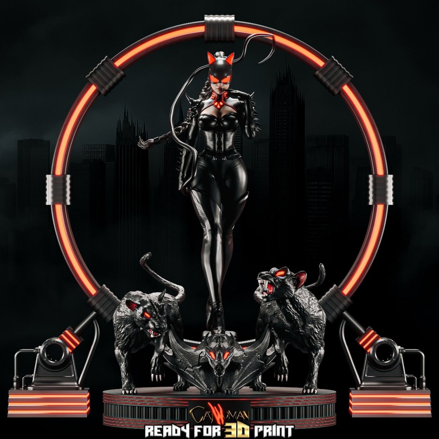 4000 Catwoman Vampire Hunter NSFW - STL 3D Print Files