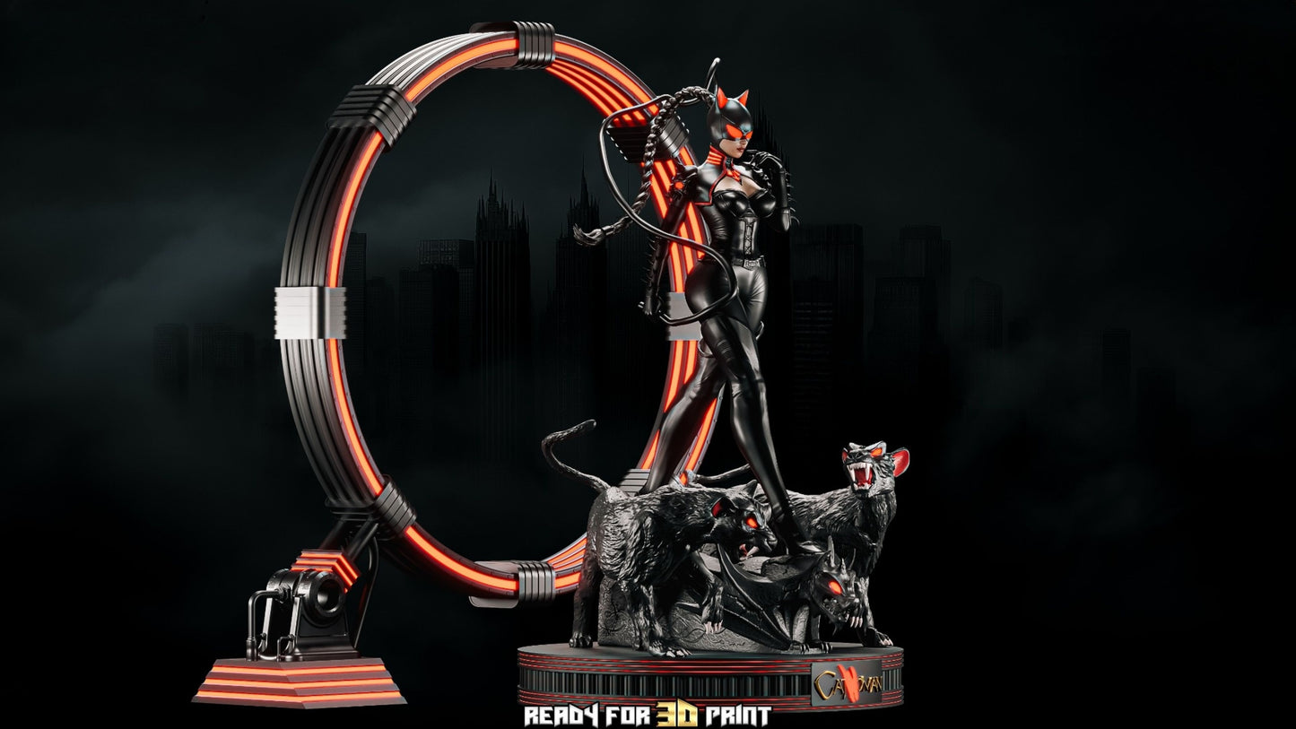 4000 Catwoman Vampire Hunter NSFW - STL 3D Print Files