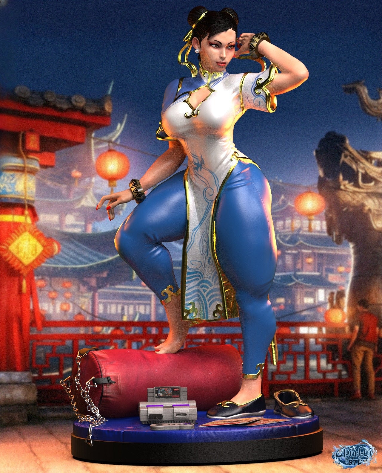 3502 Chun-Li - Street Fighter - STL 3D Print Files