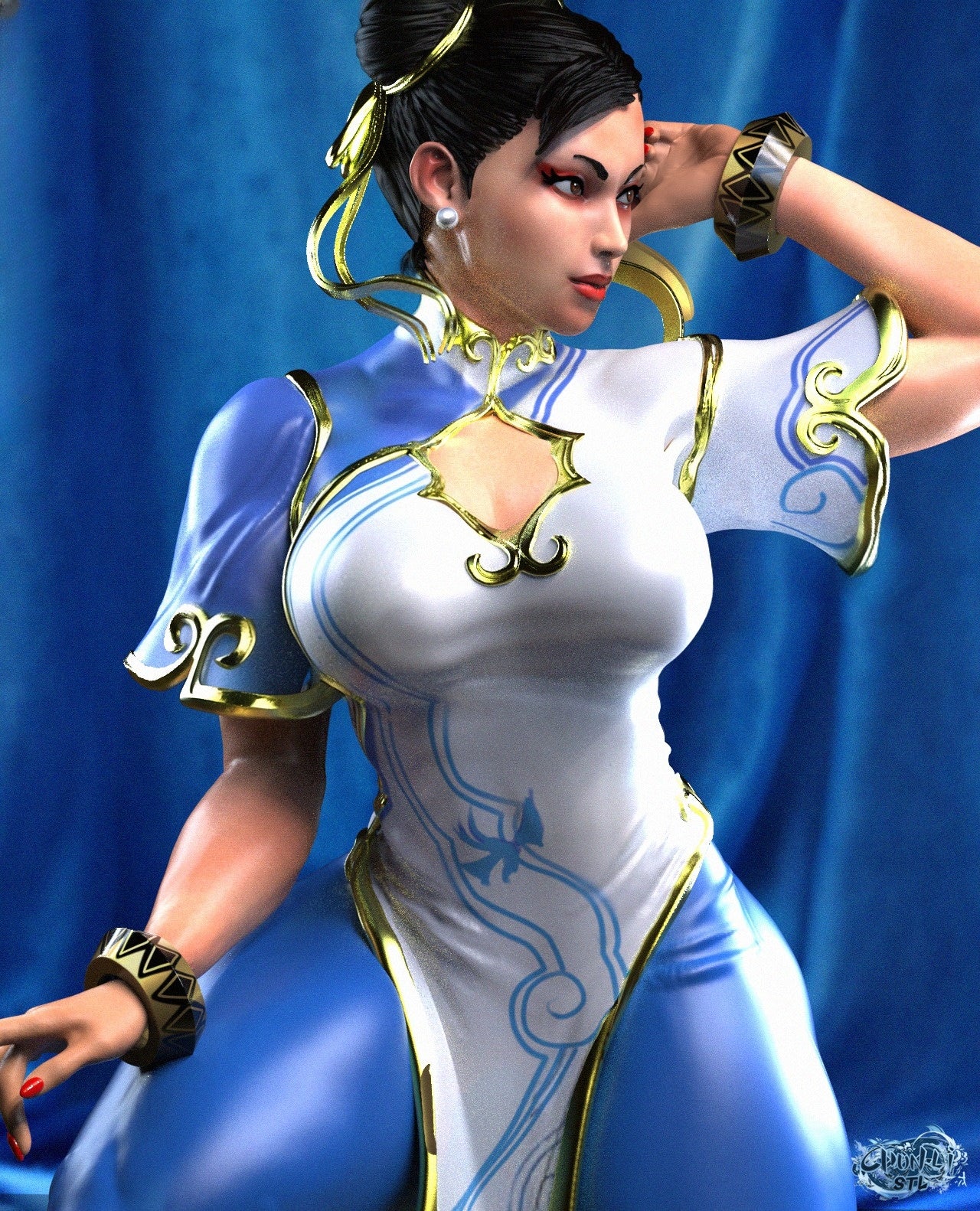 3502 Chun-Li - Street Fighter - STL 3D Print Files
