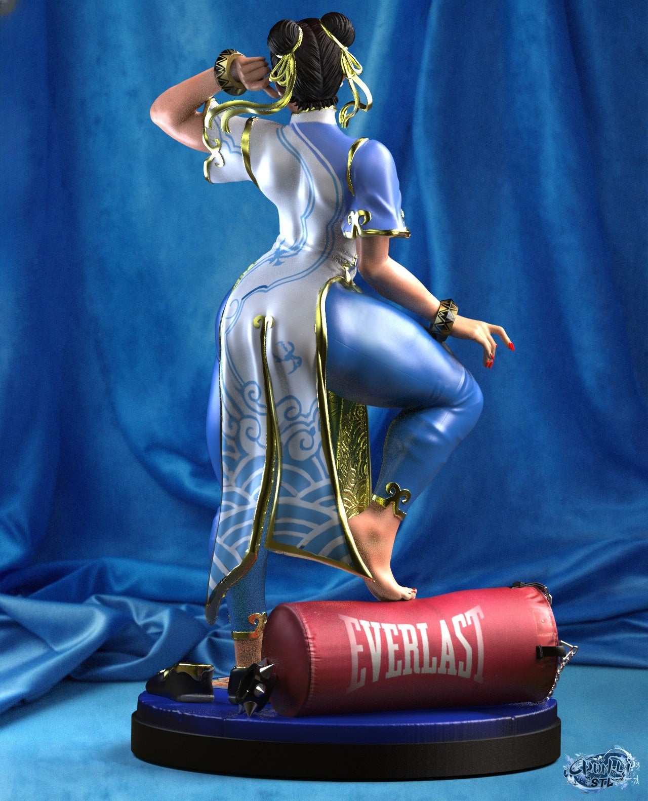 3502 Chun-Li - Street Fighter - STL 3D Print Files