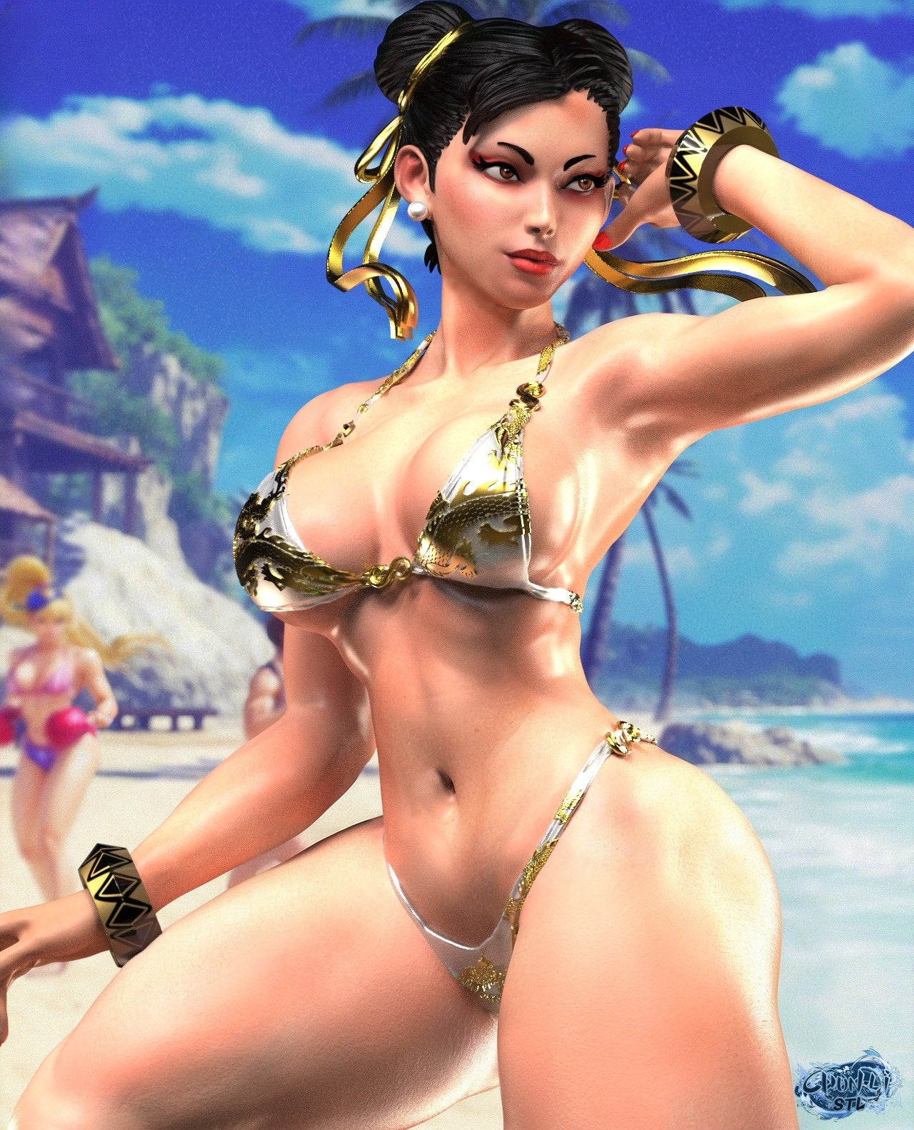 3502 Chun-Li - Street Fighter - STL 3D Print Files