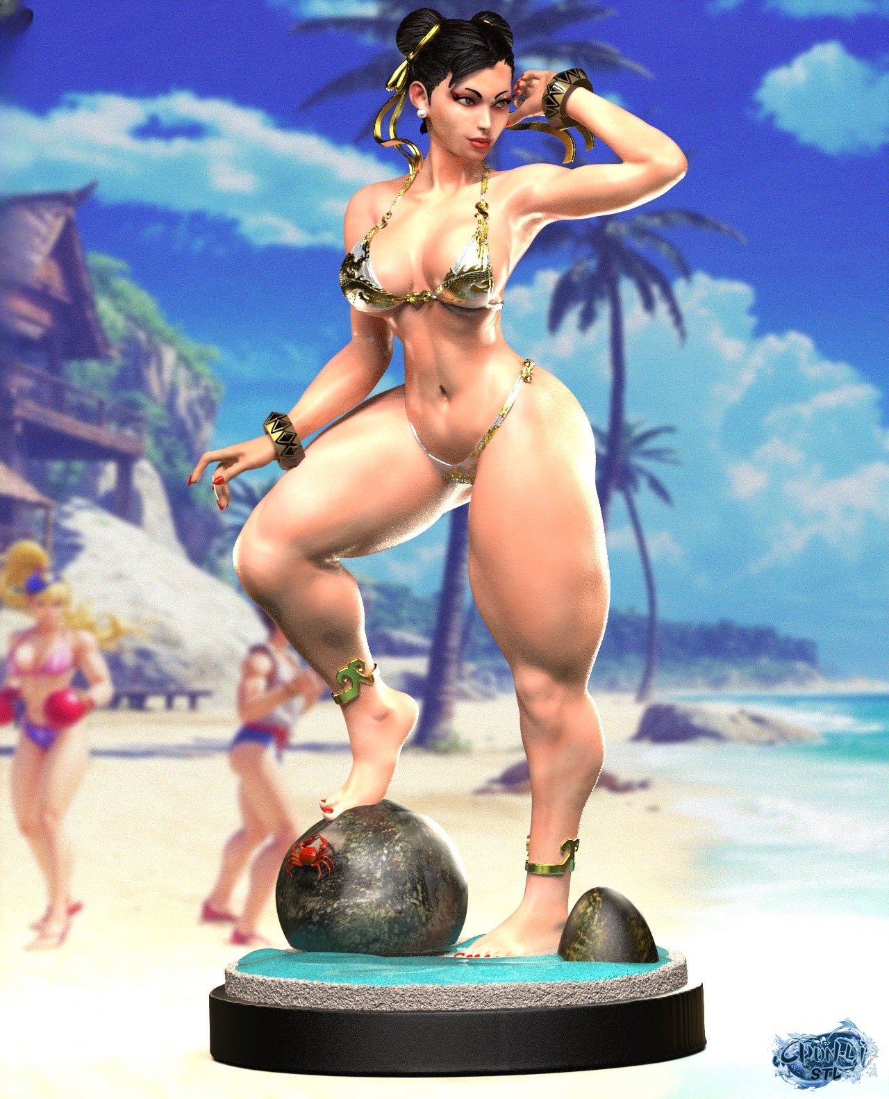 3502 Chun-Li - Street Fighter - STL 3D Print Files