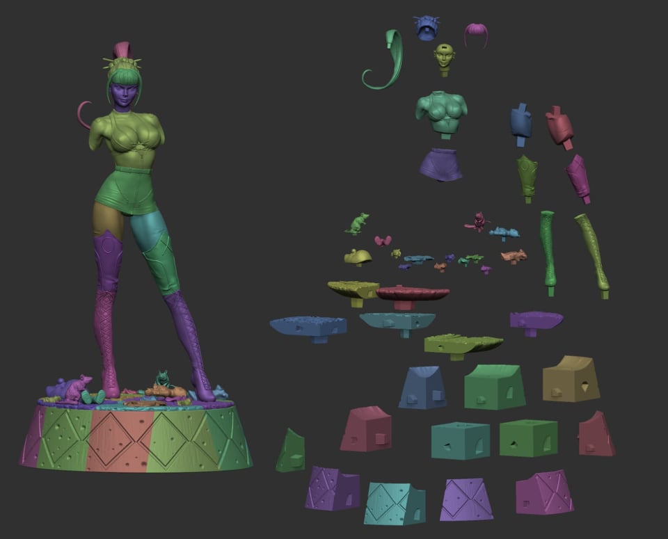 3019 Punchline - DC Comics - STL 3D Print Files