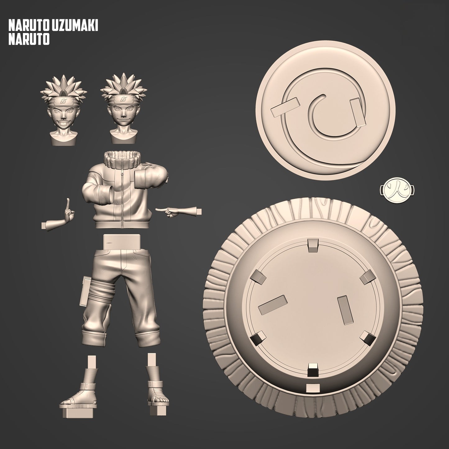 1727 Naruto Uzumaki - Naruto - STL 3D Print Files