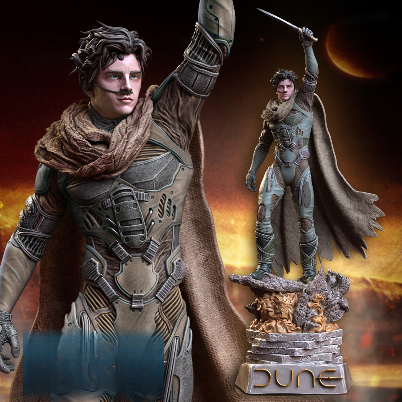 2395 Paul Atreides - Dune - STL 3D Print Files