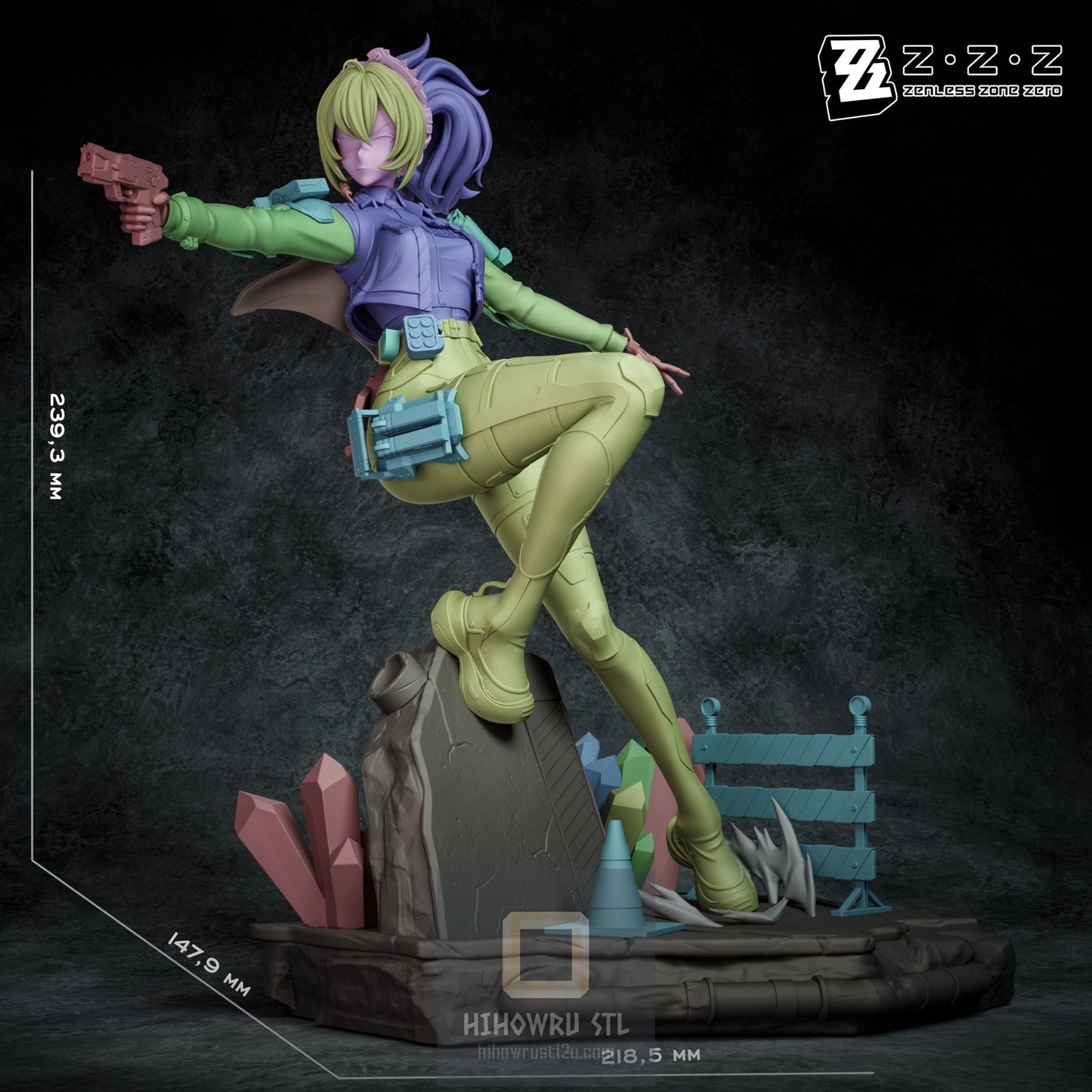 4355 Zhu Yuan - Zenless Zone Zero - STL 3D Print Files