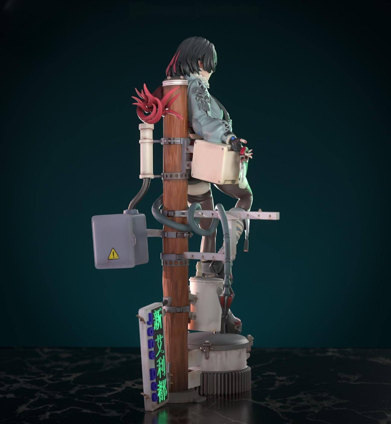 2819 Jane Doe - Zenless Zone Zero - STL 3D Print Files