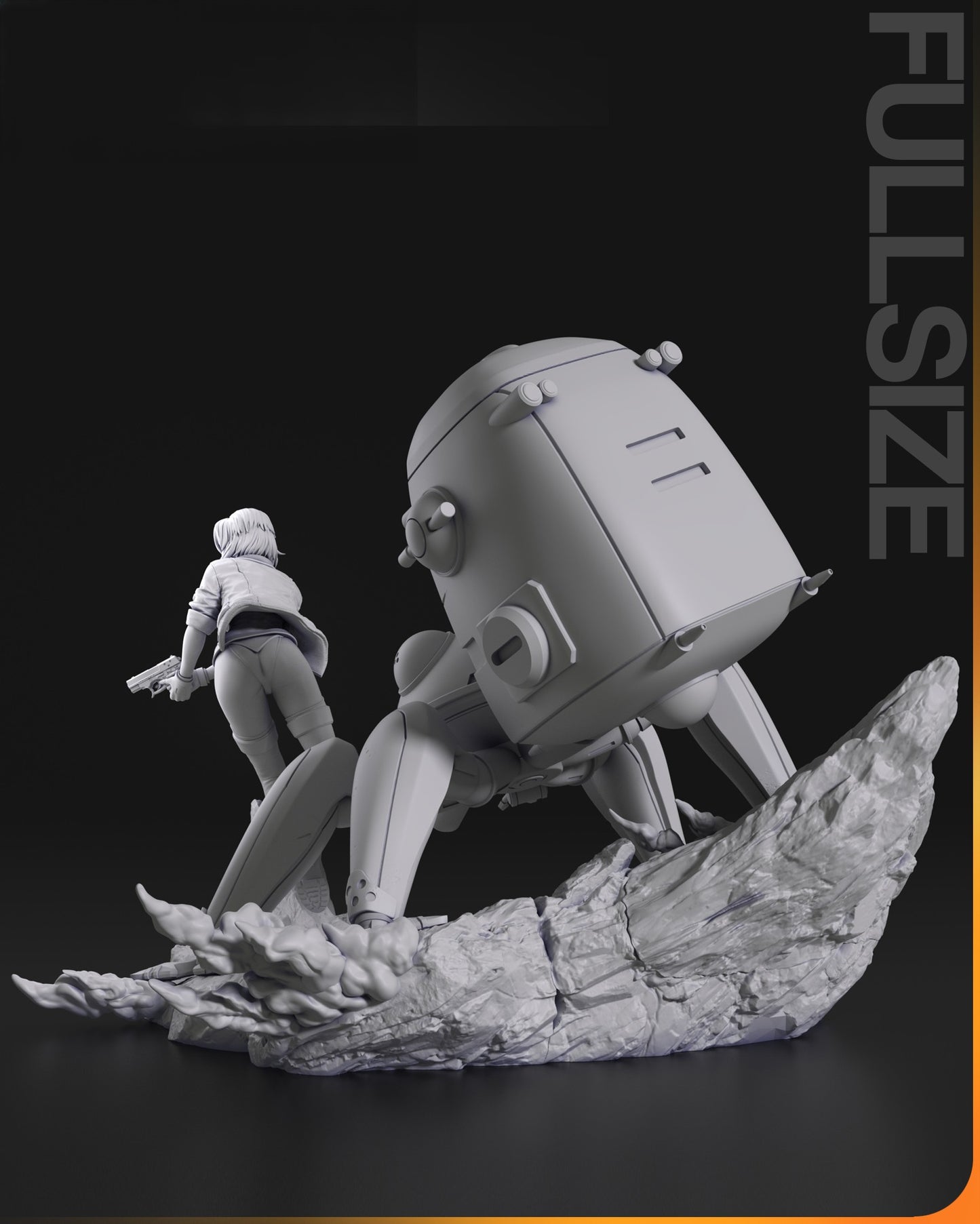 2290 Motoko Kusanagi - Ghost in the Shell - STL 3D Print Files