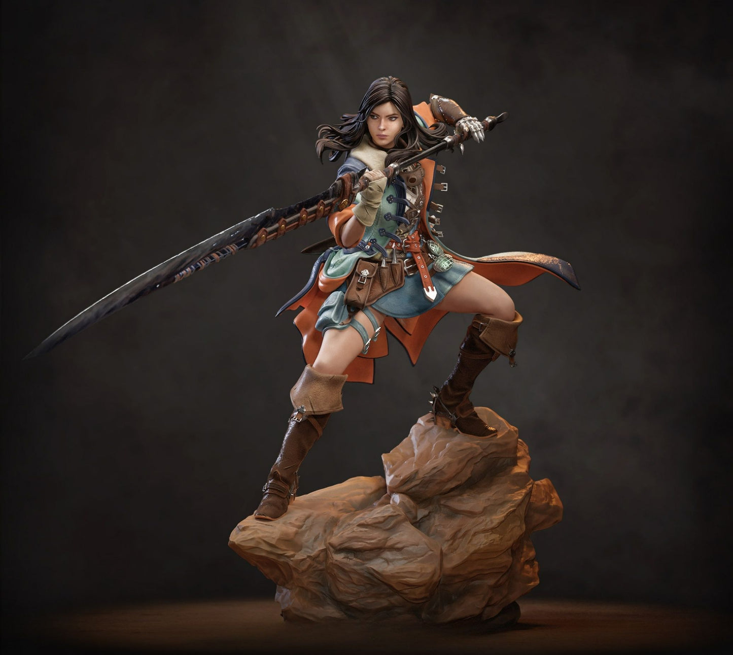 3768 Female Hunter - Monster Hunter - STL 3D Print Files