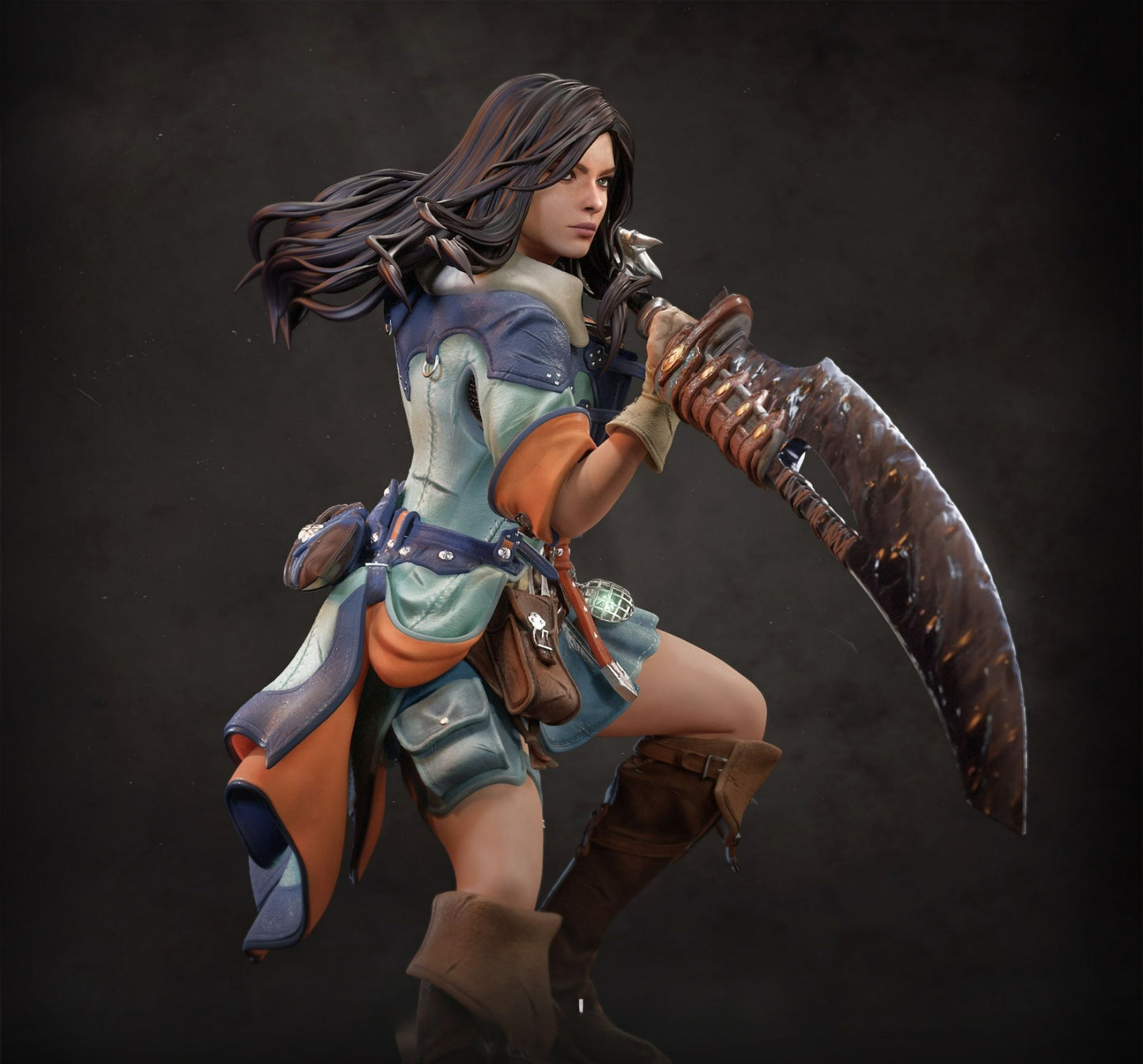 3768 Female Hunter - Monster Hunter - STL 3D Print Files