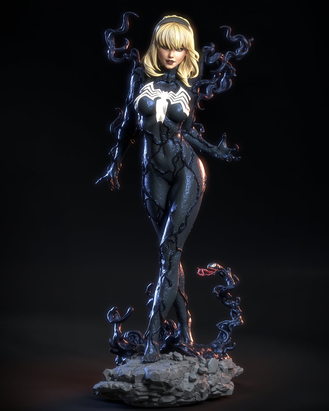 3591 Gwenom - Spiderman - STL 3D Print Files