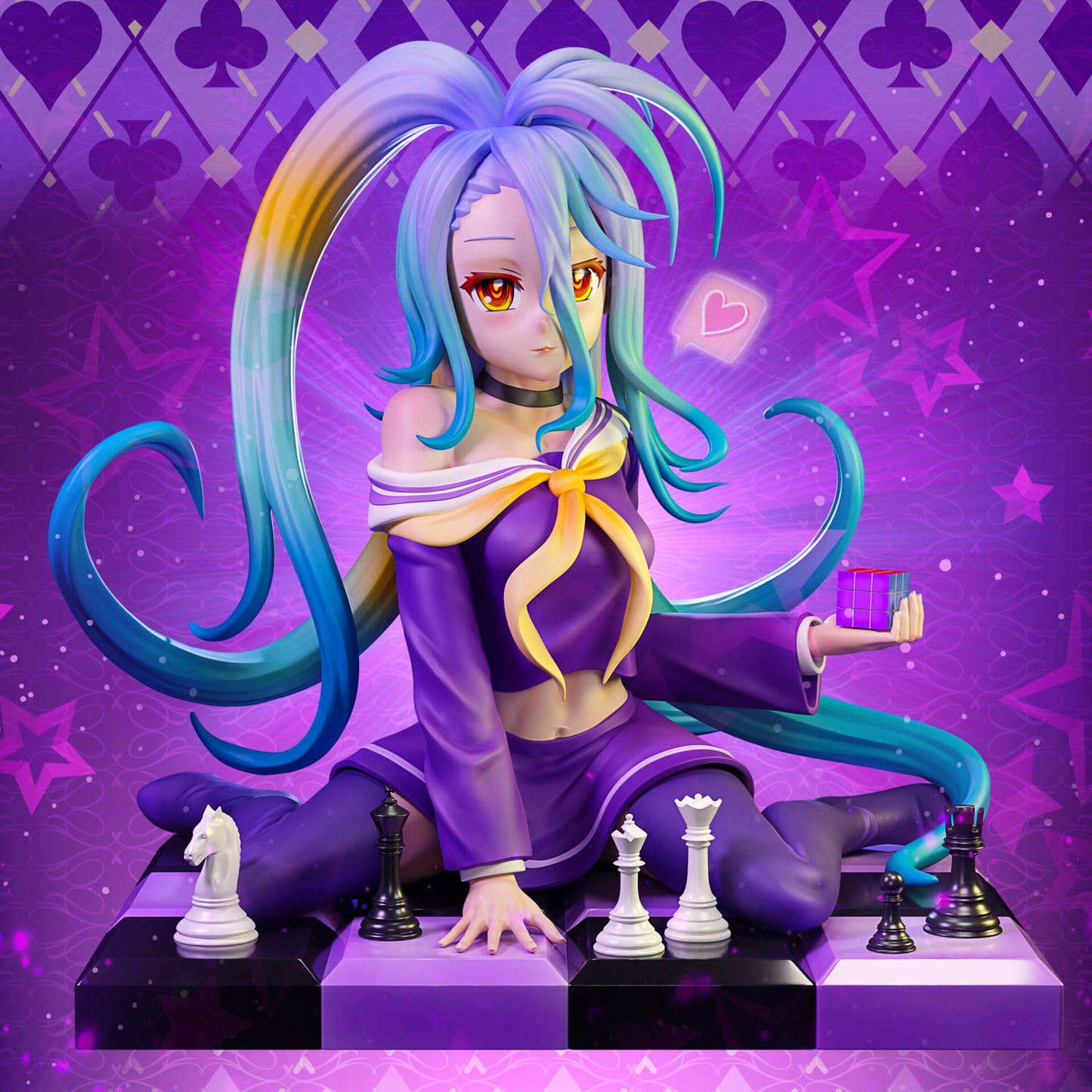 1245 Shiro NSFW - No Game No Life - STL 3D Print Files