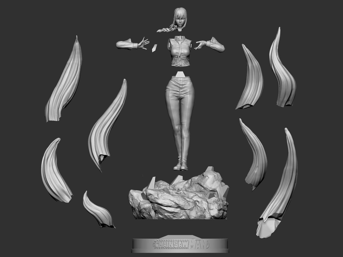 Makima - Chainsaw Man - STL 3D Print Files