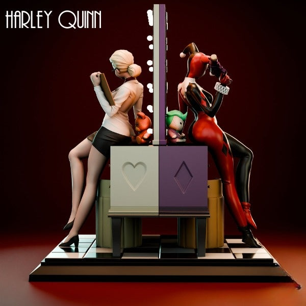 4192 Harley Quinn Diorama - DC Comics - STL 3D Print Files