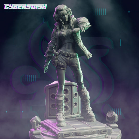 3706 Hina - Cyberpunk Funk Idol - STL 3D Print Files
