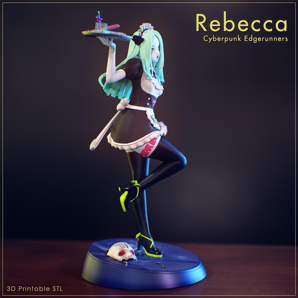 3053 Maid Rebecca - Cyberpunk Edgerunners - STL 3D Print Files