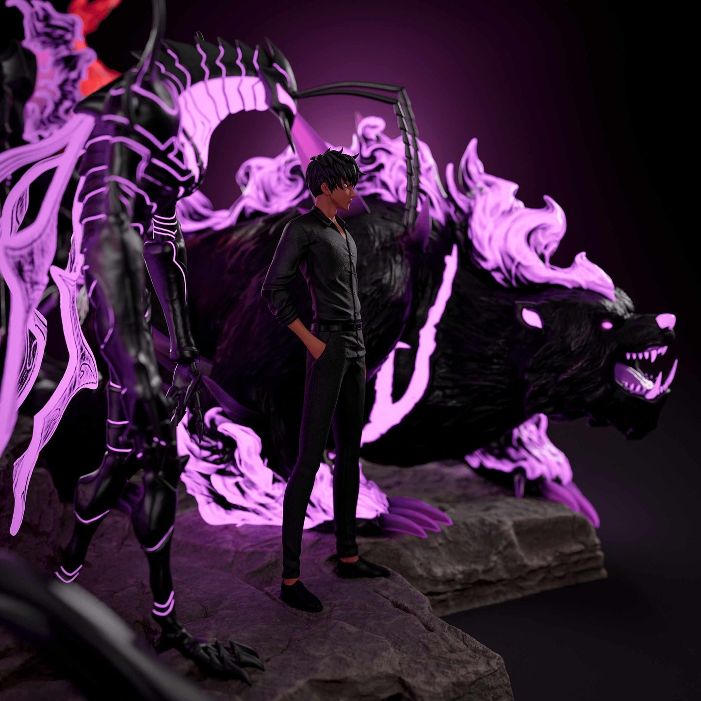 4062 Solo Leveling Diorama - STL 3D Print Files