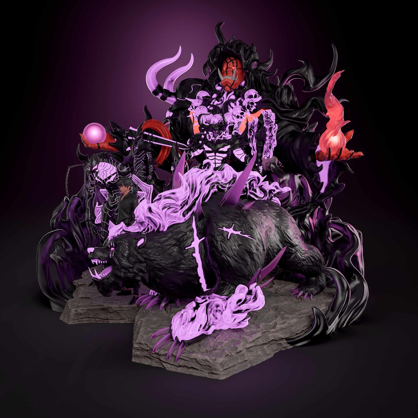 4062 Solo Leveling Diorama - STL 3D Print Files