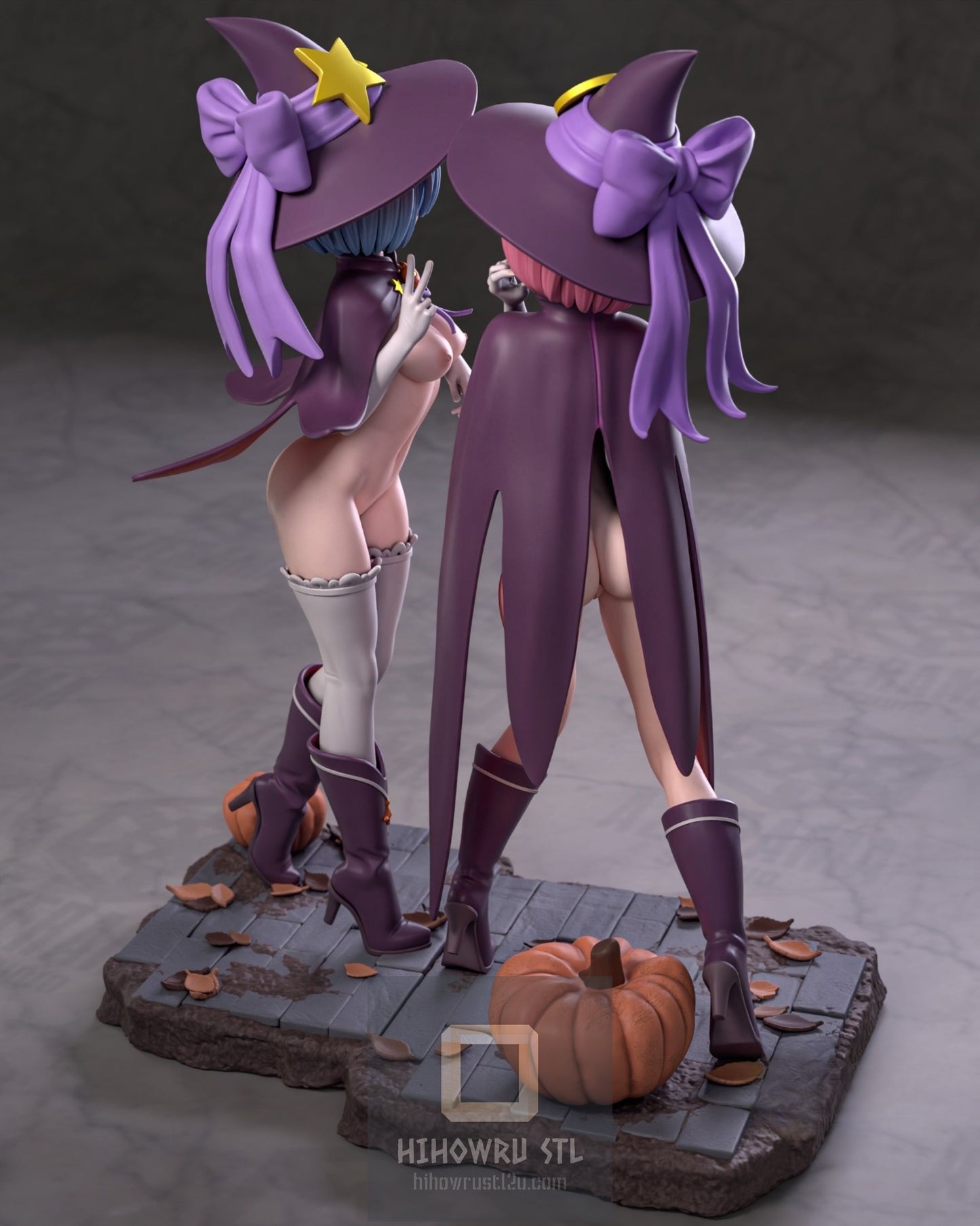 4441 Spooky Ram and Rem NSFW - Re:Zero - STL 3D Print Files